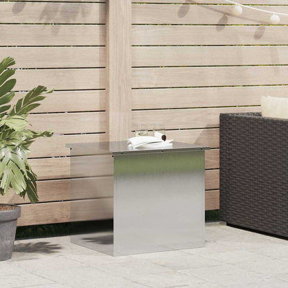 Caja De Almacenamiento Exterior Plateado