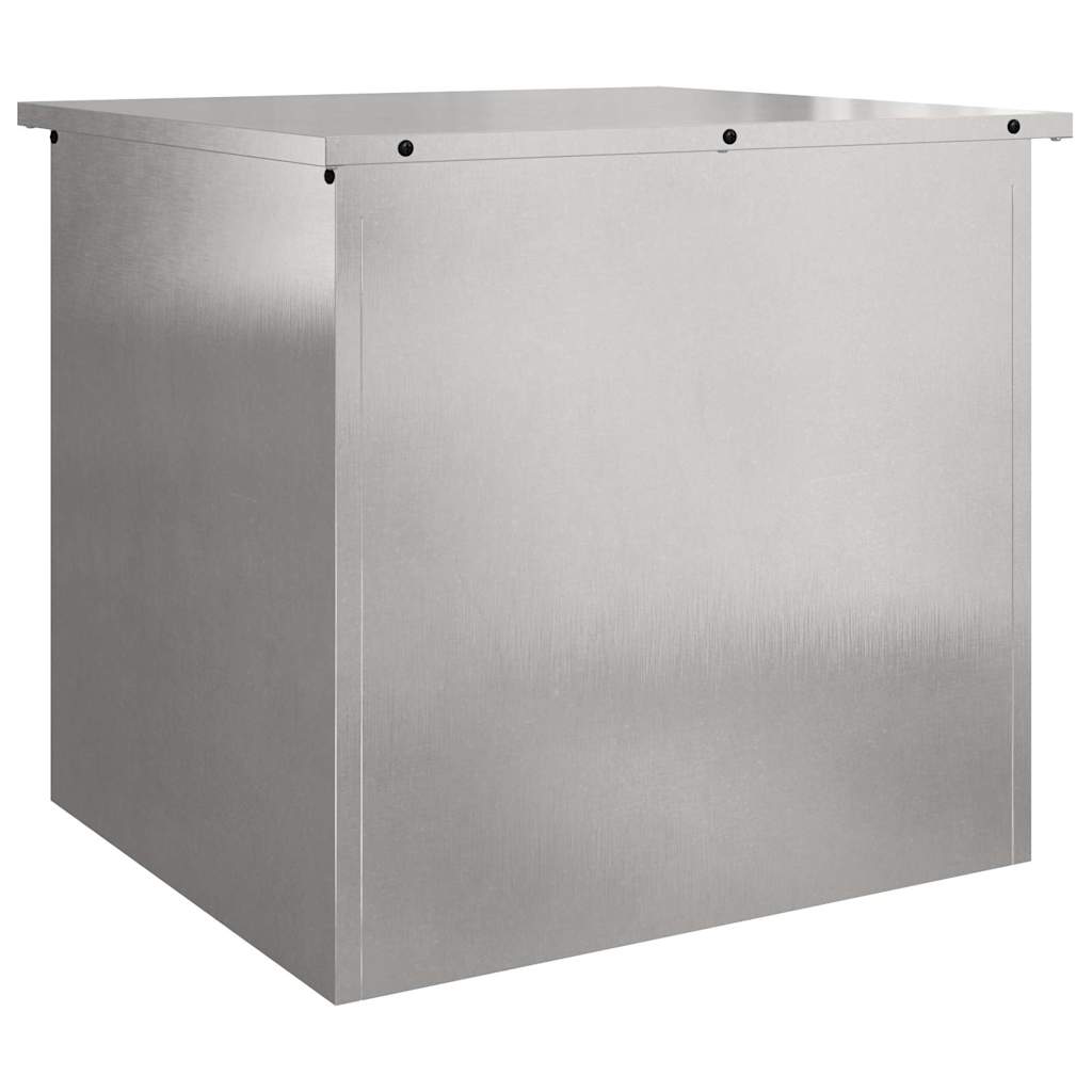 Caja De Almacenamiento Exterior Plateado