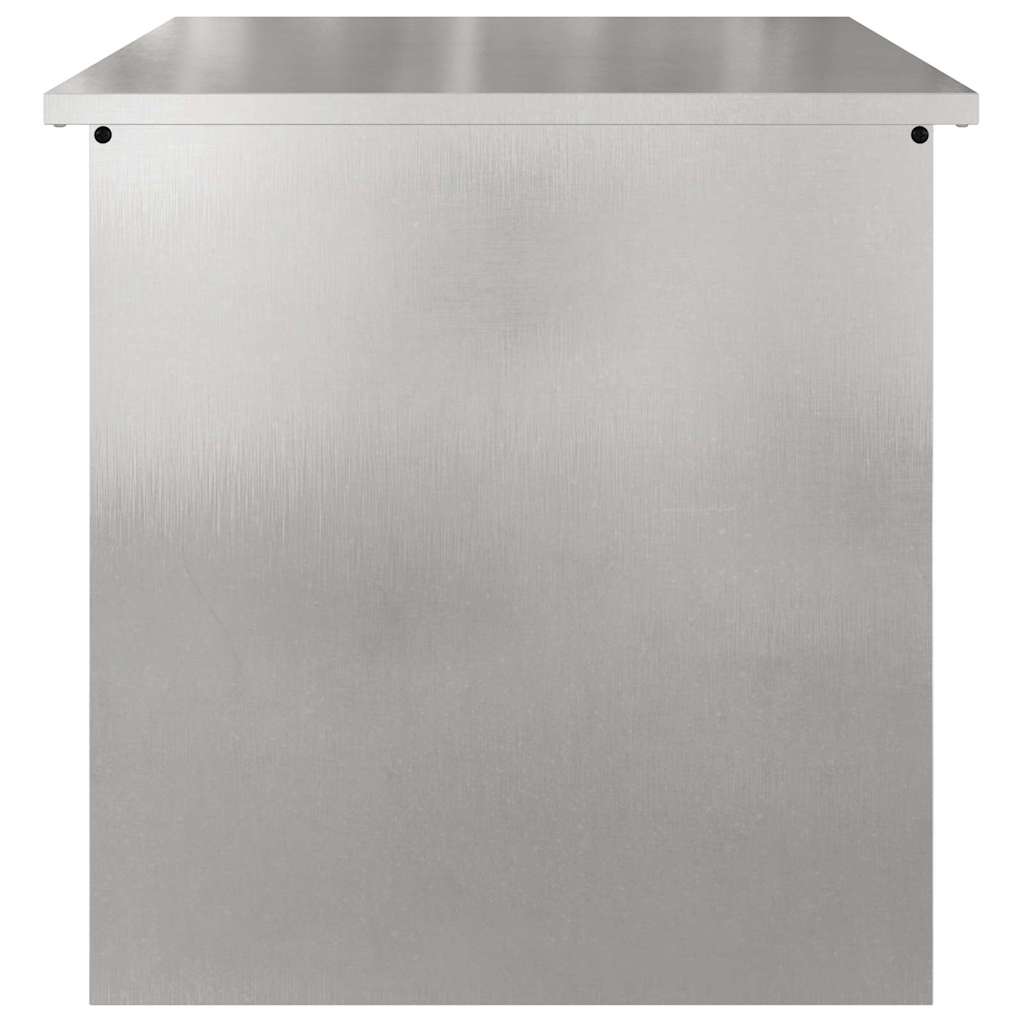 Caja De Almacenamiento Exterior Plateado