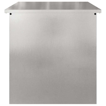 Caja De Almacenamiento Exterior Plateado