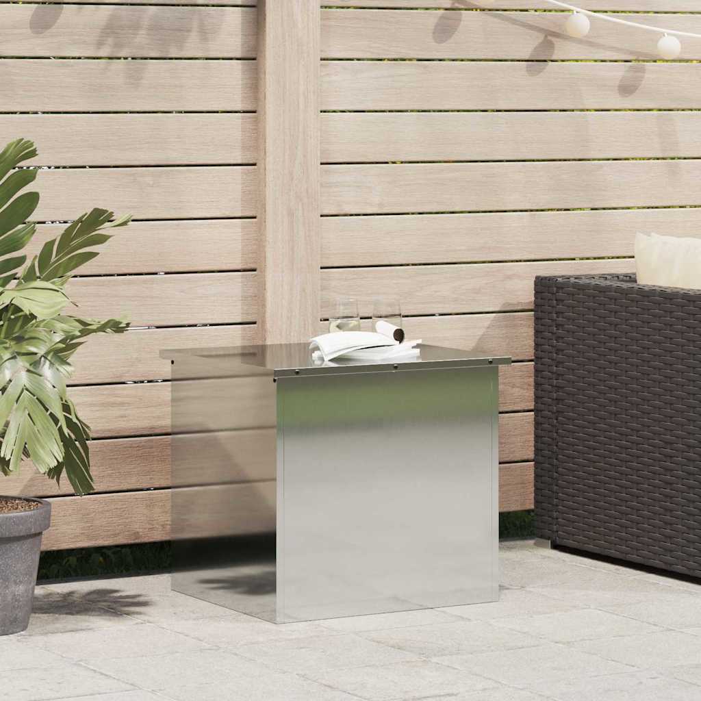 Caja De Almacenamiento Exterior Plateado