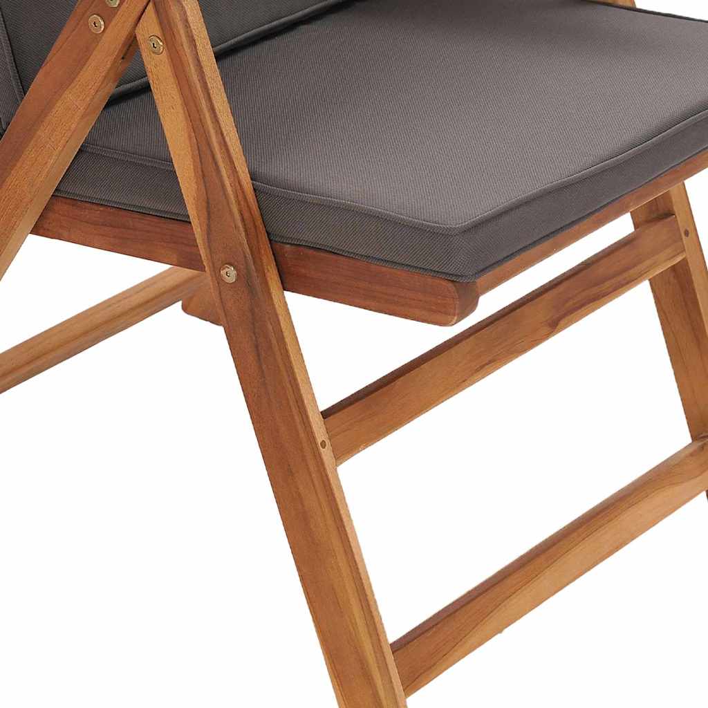 Silla De Jardín 4 Pcs Marrón Y 57 X 71.5 X 104 Cm