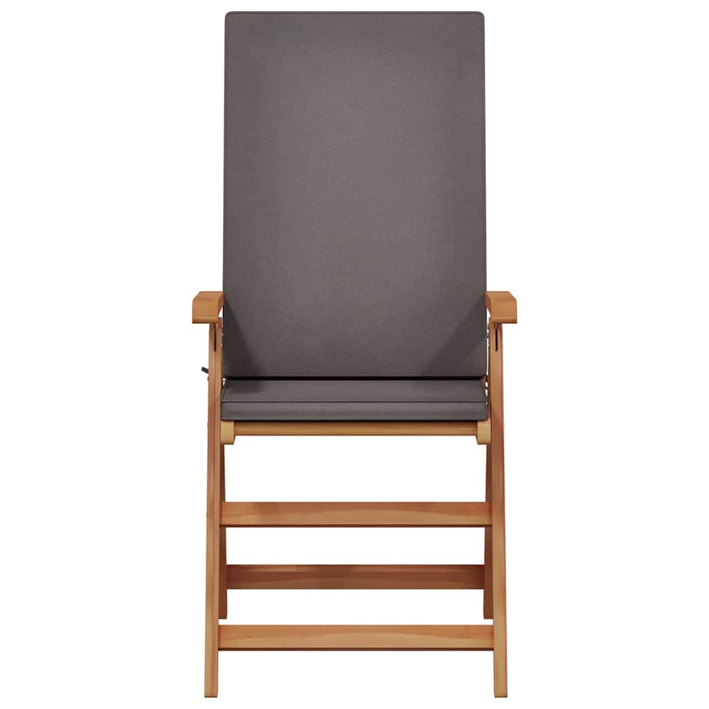 Silla De Jardín 4 Pcs Marrón Y 57 X 71.5 X 104 Cm