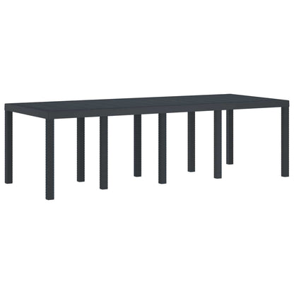 Mesa De Jardín 250 X 100 X 73 Cm Ratán Sintético