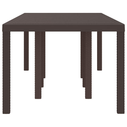 Mesa De Jardín 250 X 100 X 73 Cm Ratán Sintético