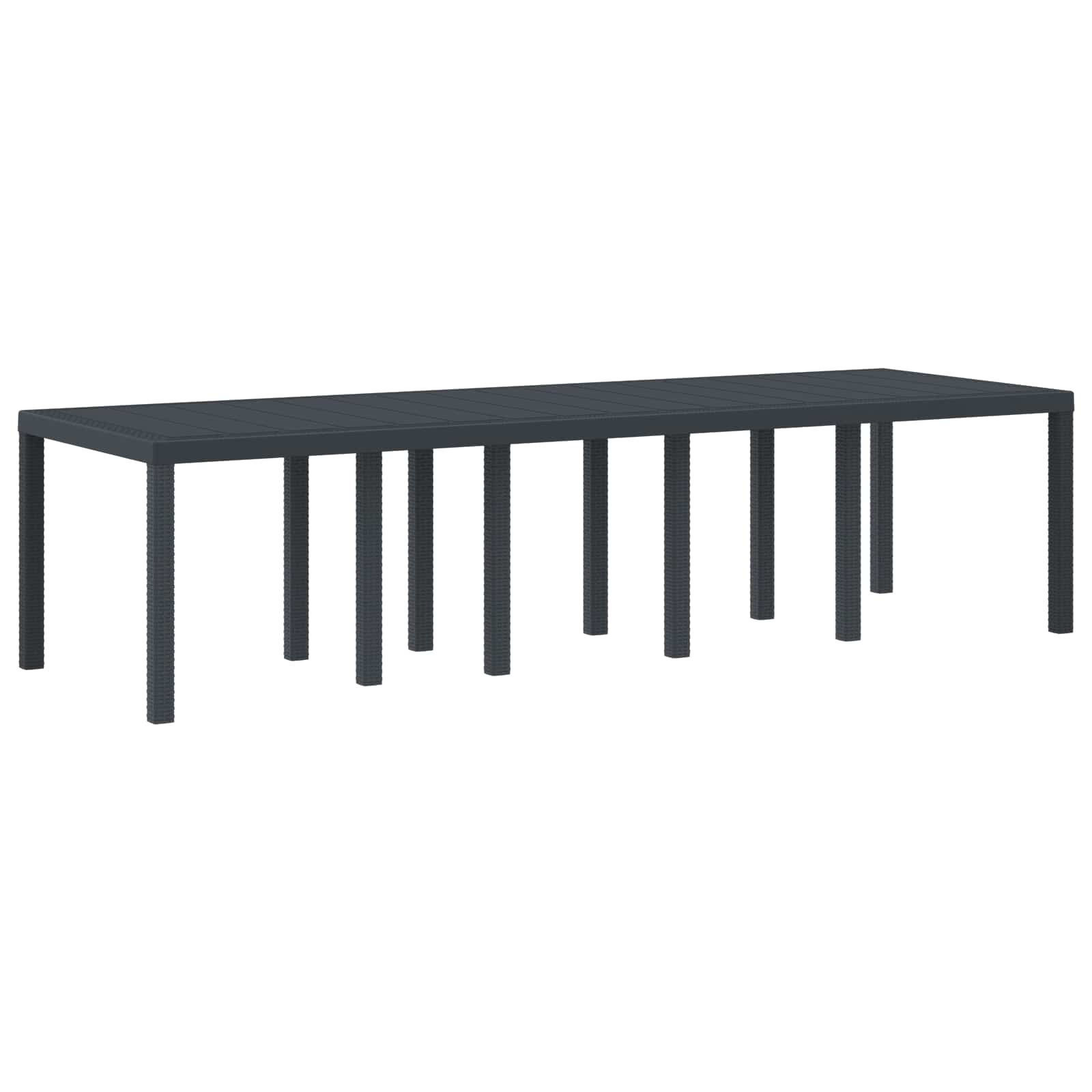 Mesa De Jardín 250 X 100 X 73 Cm Ratán Sintético
