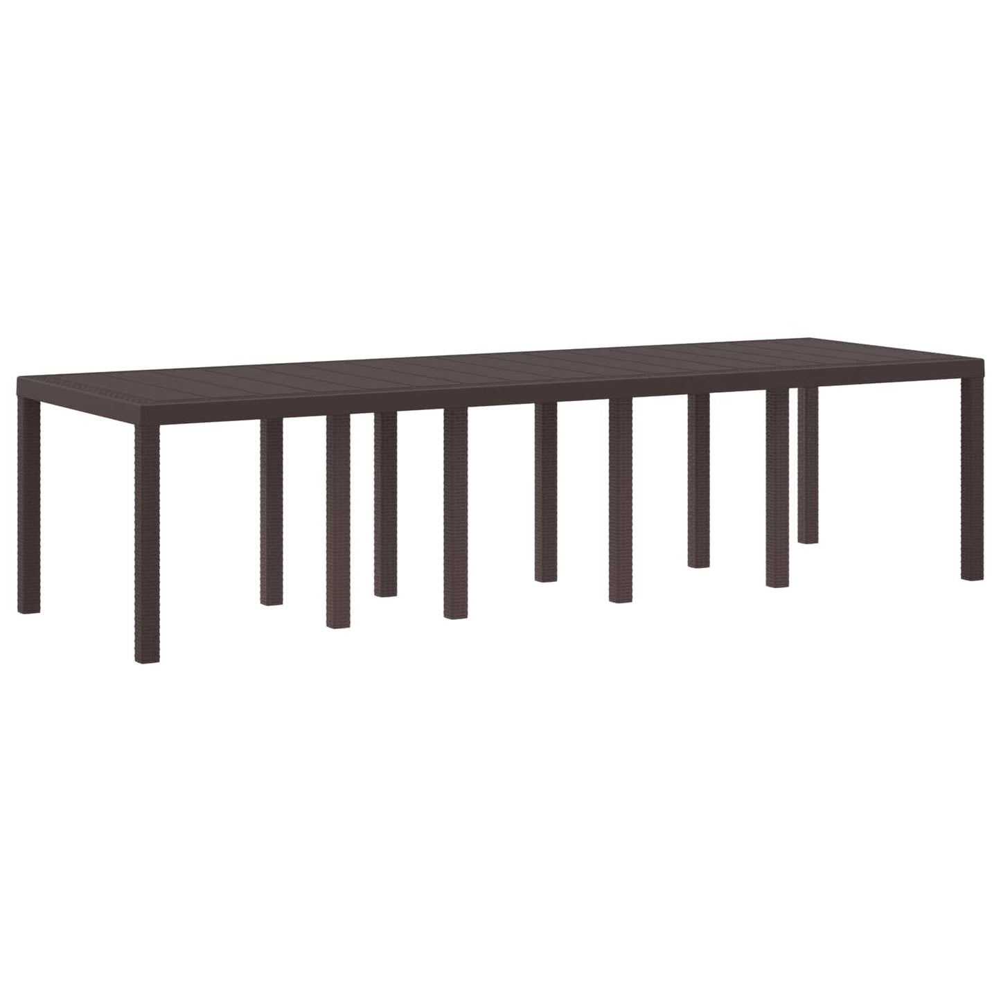 Mesa De Jardín 250 X 100 X 73 Cm Ratán Sintético