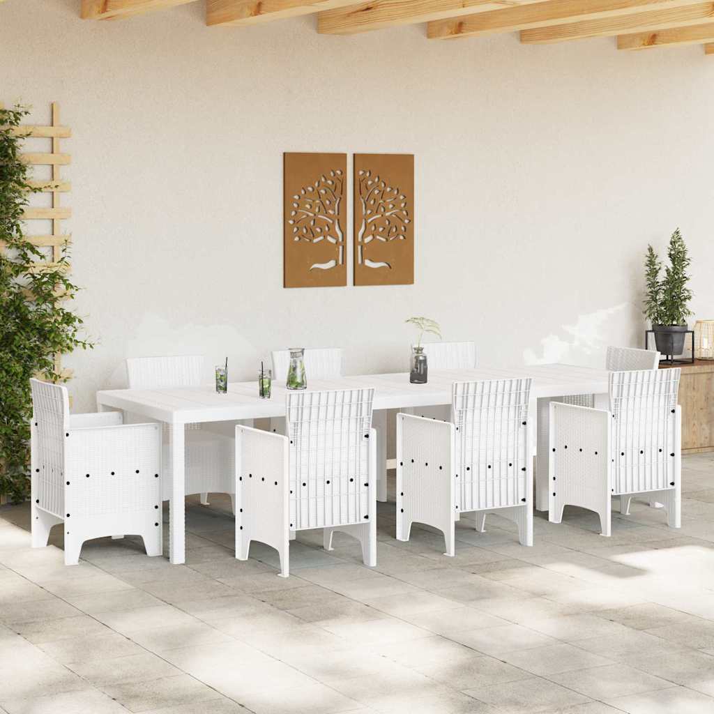 Mesa De Jardín 300 X 100 X 73 Cm Ratán Sintético