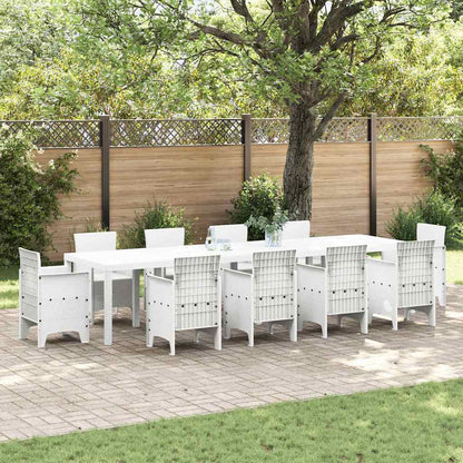 Mesa De Jardín 350 X 100 X 74 Cm Ratán Sintético