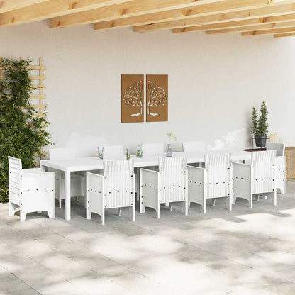 Mesa De Jardín 350 X 100 X 74 Cm Ratán Sintético