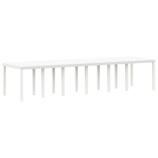 Mesa De Jardín 350 X 100 X 74 Cm Ratán Sintético