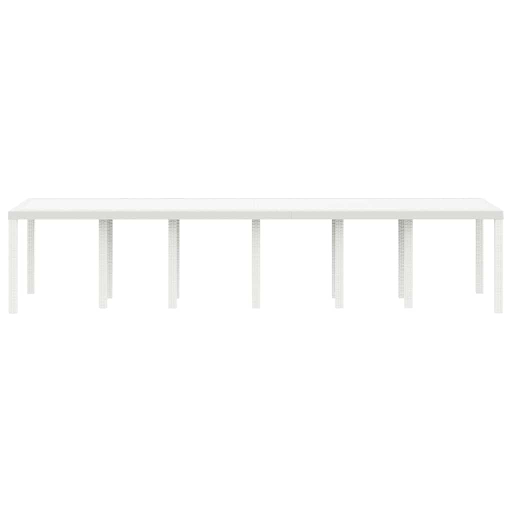 Mesa De Jardín 350 X 100 X 74 Cm Ratán Sintético