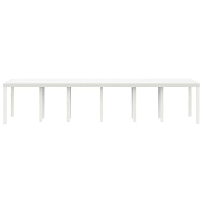 Mesa De Jardín 350 X 100 X 74 Cm Ratán Sintético