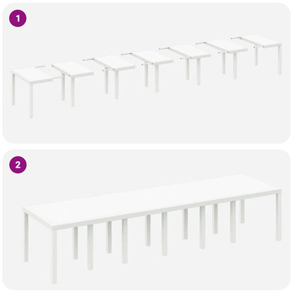 Mesa De Jardín 350 X 100 X 74 Cm Ratán Sintético