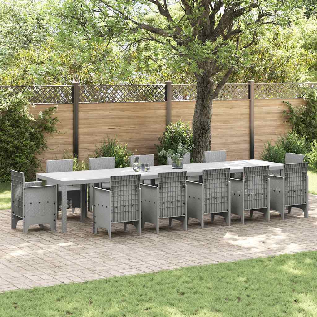 Mesa De Jardín 250 X 100 X 73 Cm Ratán Sintético