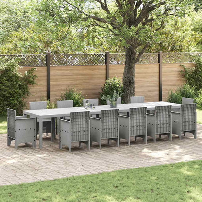 Mesa De Jardín 250 X 100 X 73 Cm Ratán Sintético