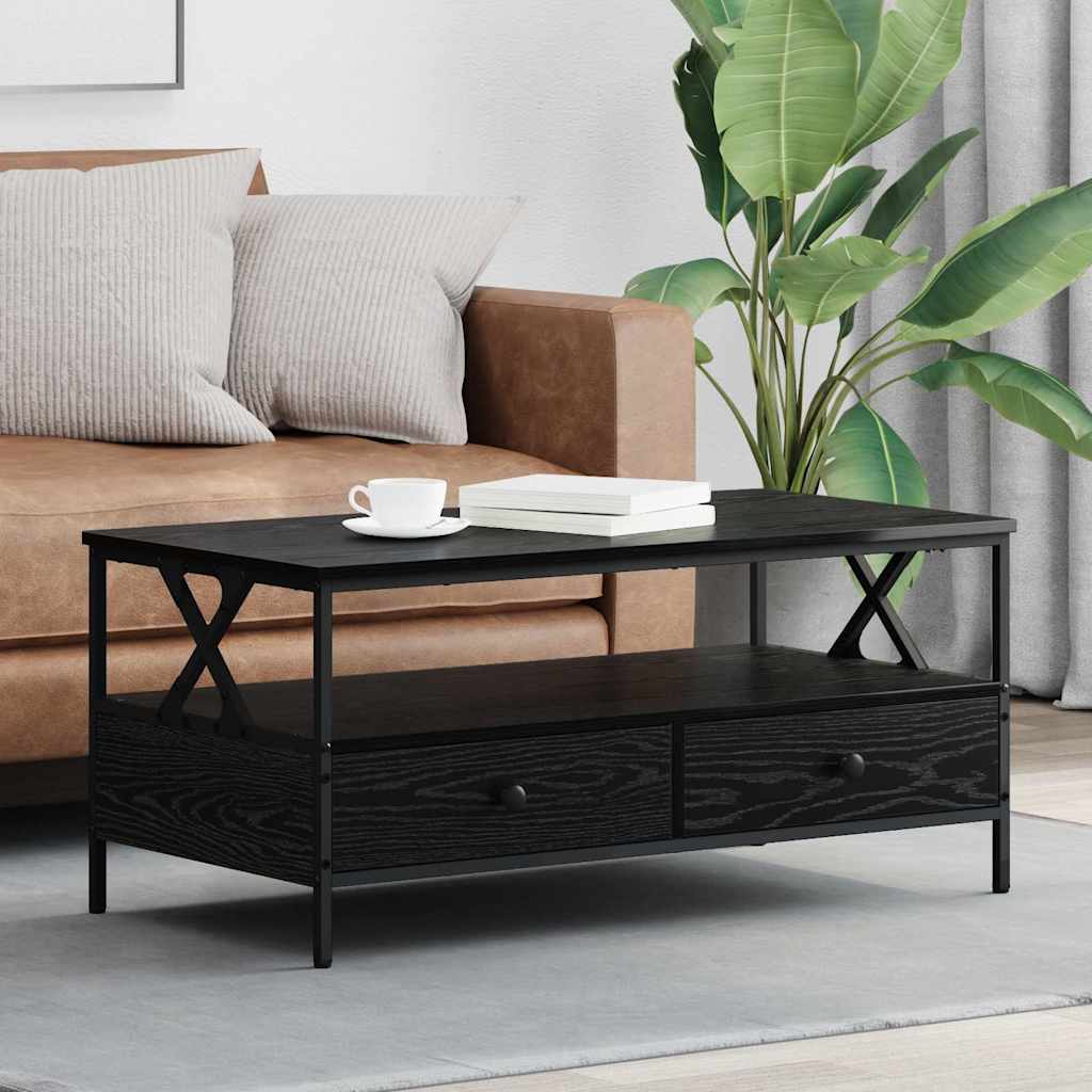 Mesa De Centro Madera De Ingeniería 100X51X45 Cm