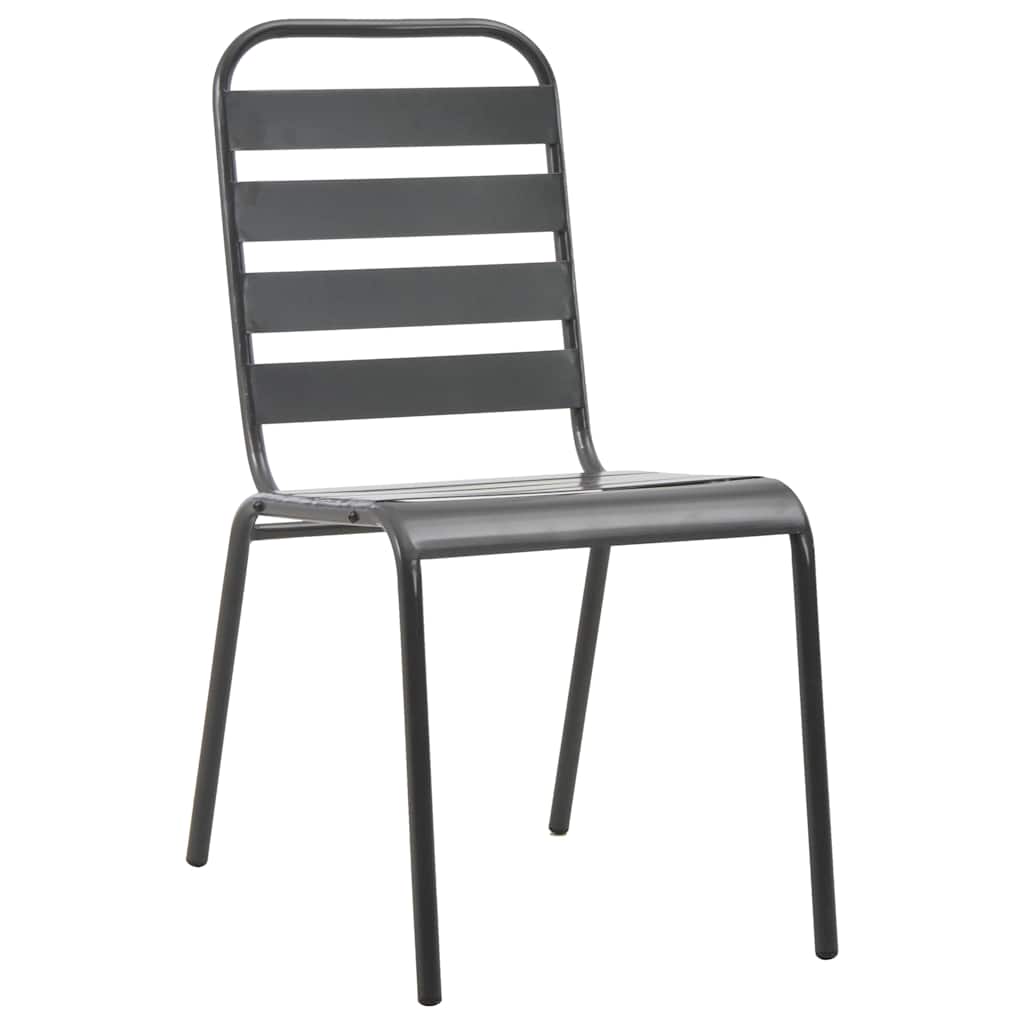Conjunto De Comedor De Jardín 7 Pcs Antracita