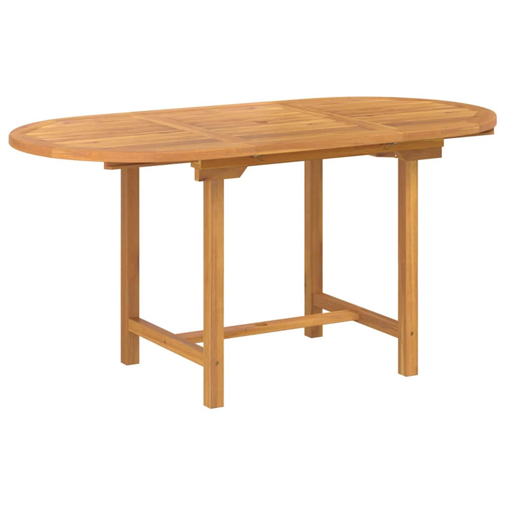 Conjunto De Comedor De Jardín 7 Pcs Marrón