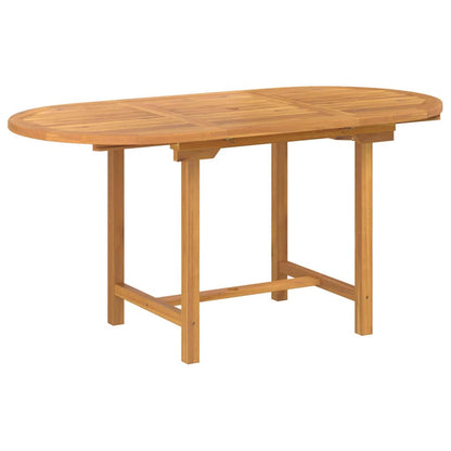 Conjunto De Comedor De Jardín 7 Pcs Marrón