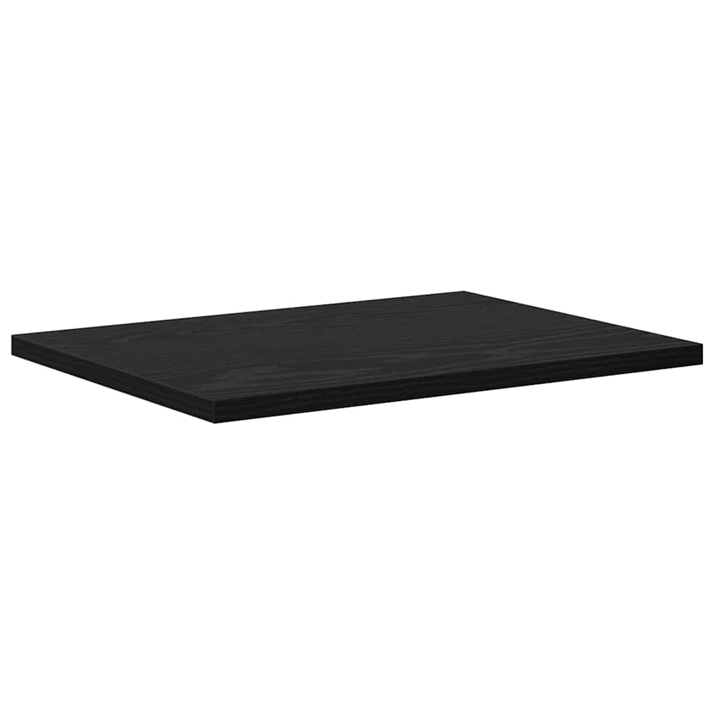 Tablero De Estantería 4 Pcs Negro
