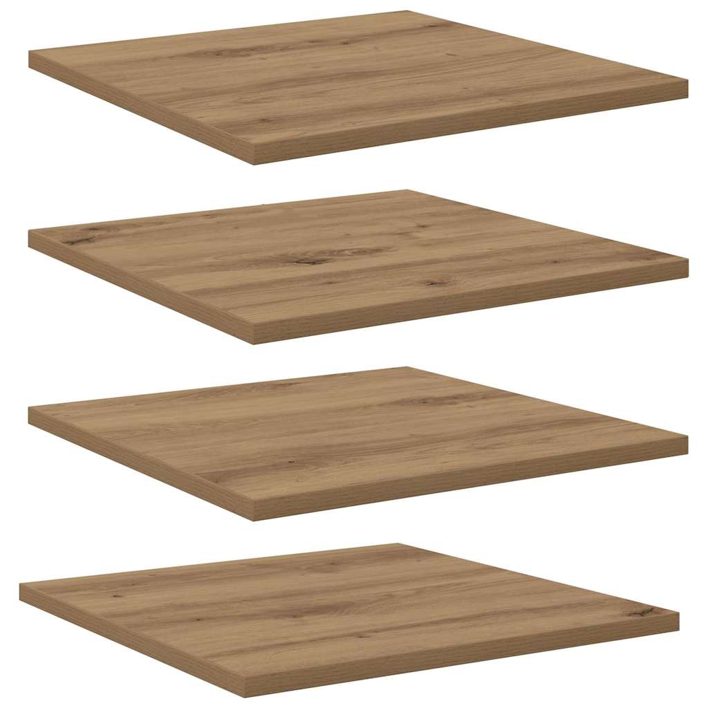 Tablero De Estantería 4 Pcs Marrón