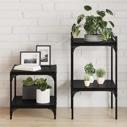 Tablero De Estantería 4 Pcs Negro