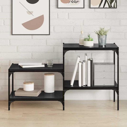 Tablero De Estantería 4 Pcs Negro