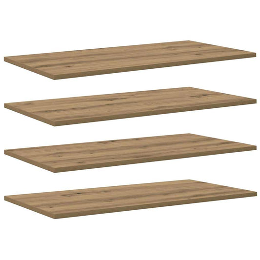 Tablero De Estantería 4 Pcs Marrón