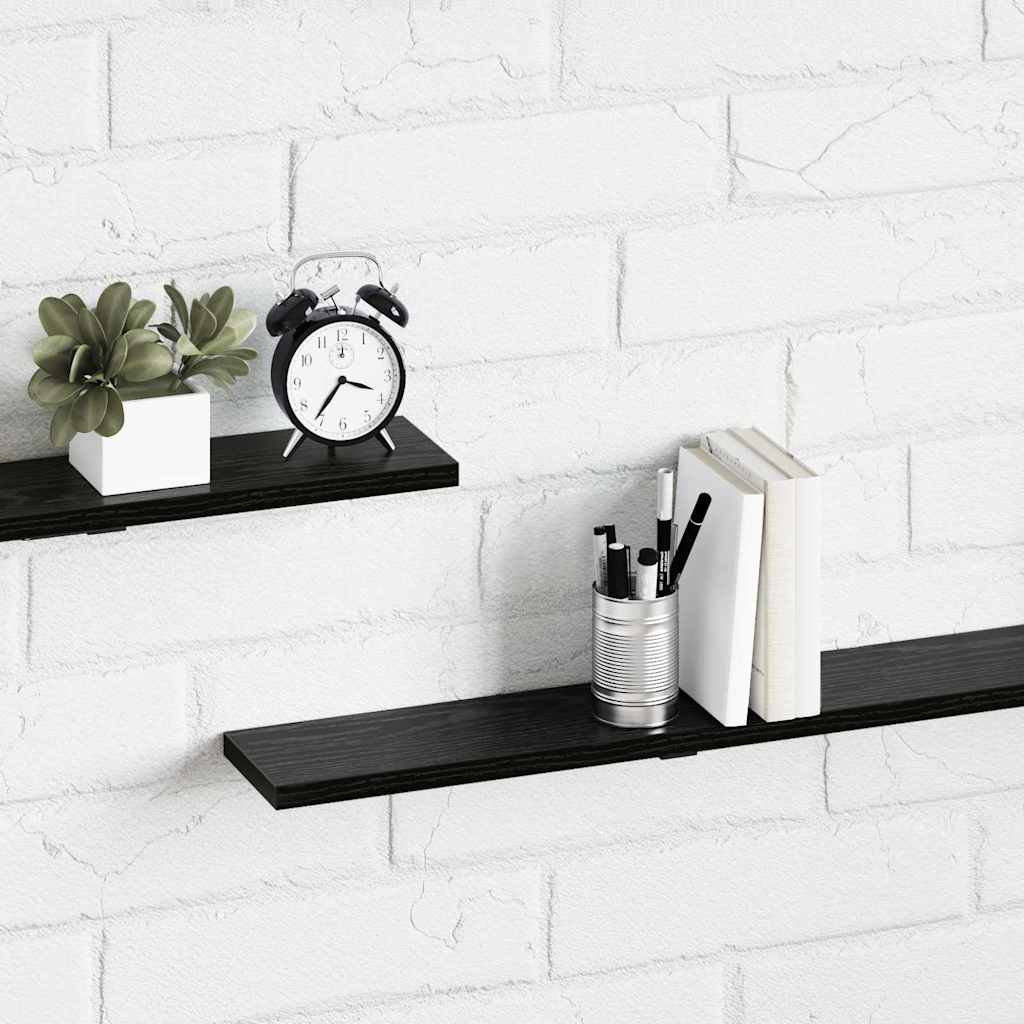 Tablero De Estantería 4 Pcs Negro