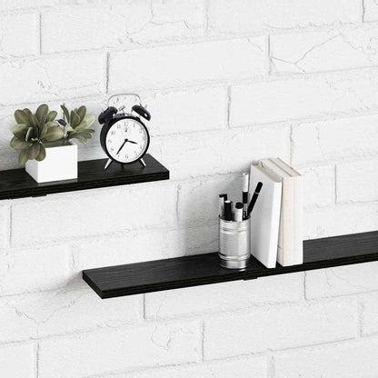 Tablero De Estantería 4 Pcs Negro