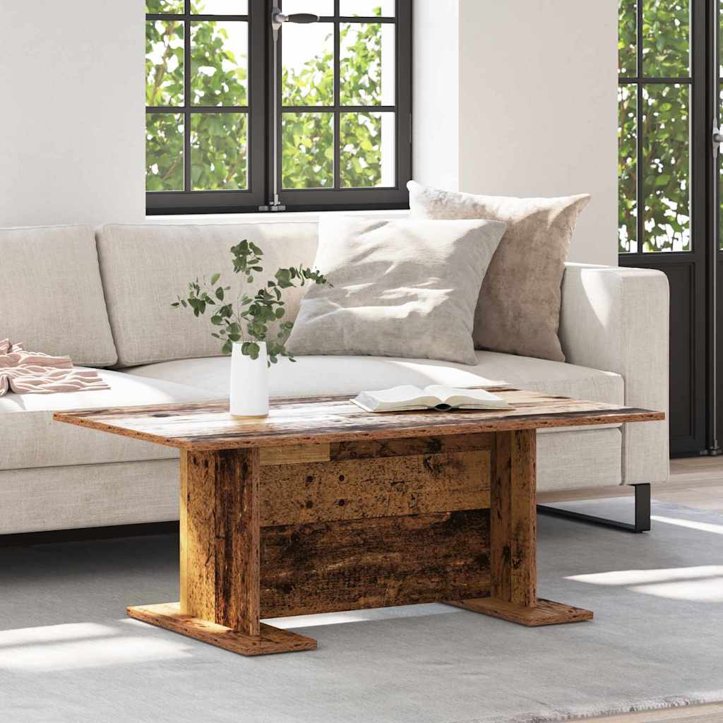 Mesa De Centro De Madera Contrachapada 103,5X60X40 Cm