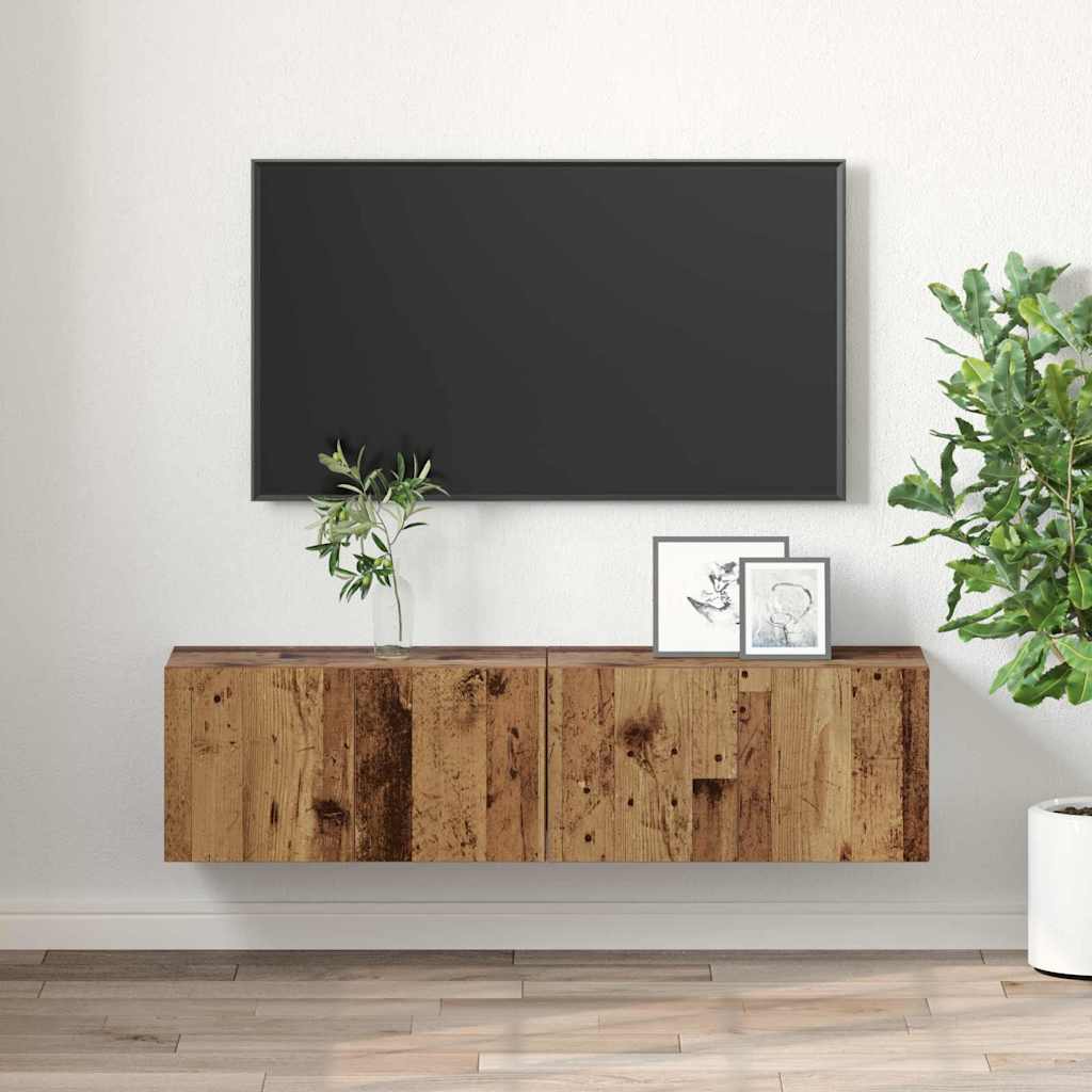 Conjunto De Mueble De Tv 2 Pcs Multicolor 60 X 30 X 30 Cm