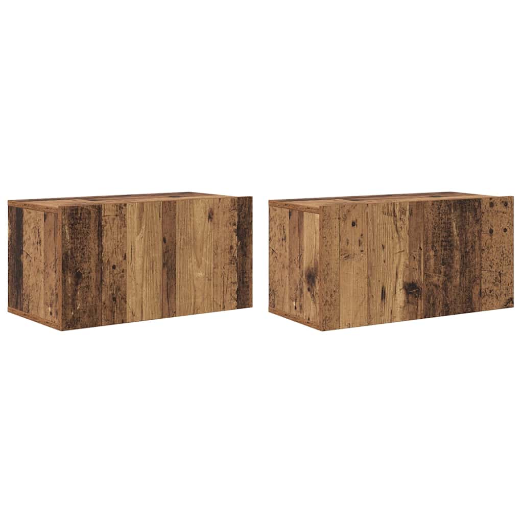 Conjunto De Mueble De Tv 2 Pcs Multicolor 60 X 30 X 30 Cm