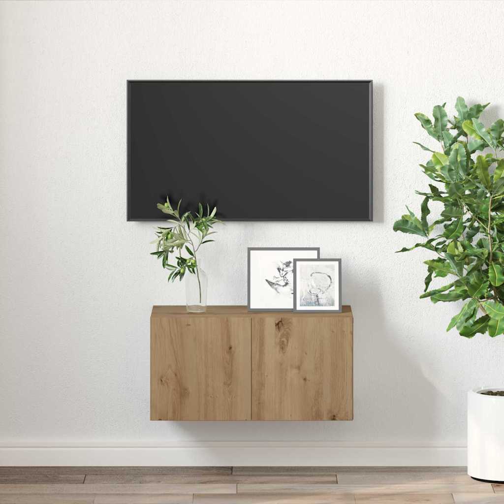 Conjunto De Mueble De Tv Marrón 60 X 30 X 30 Cm