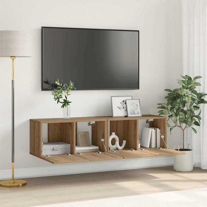 Conjunto De Mueble De Tv 2 Pcs Marrón 60 X 30 X 30 Cm