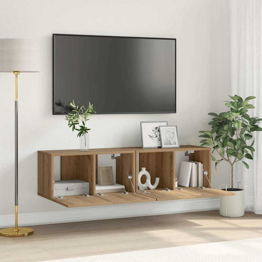 Conjunto De Mueble De Tv 2 Pcs Marrón 60 X 30 X 30 Cm