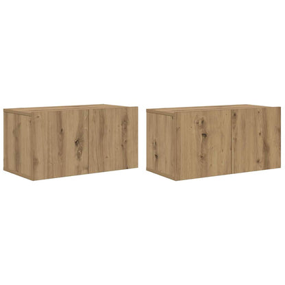 Conjunto De Mueble De Tv 2 Pcs Marrón 60 X 30 X 30 Cm