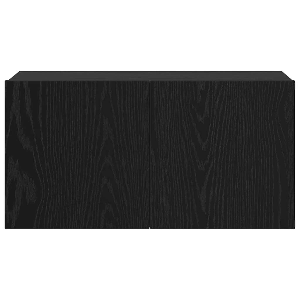 Conjunto De Mueble De Tv Negro 60 X 30 X 30 Cm