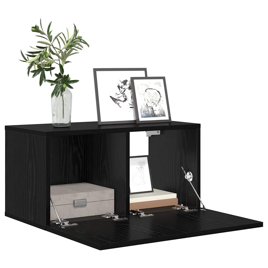 Conjunto De Mueble De Tv Negro 60 X 30 X 30 Cm