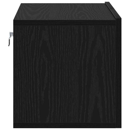 Conjunto De Mueble De Tv Negro 60 X 30 X 30 Cm