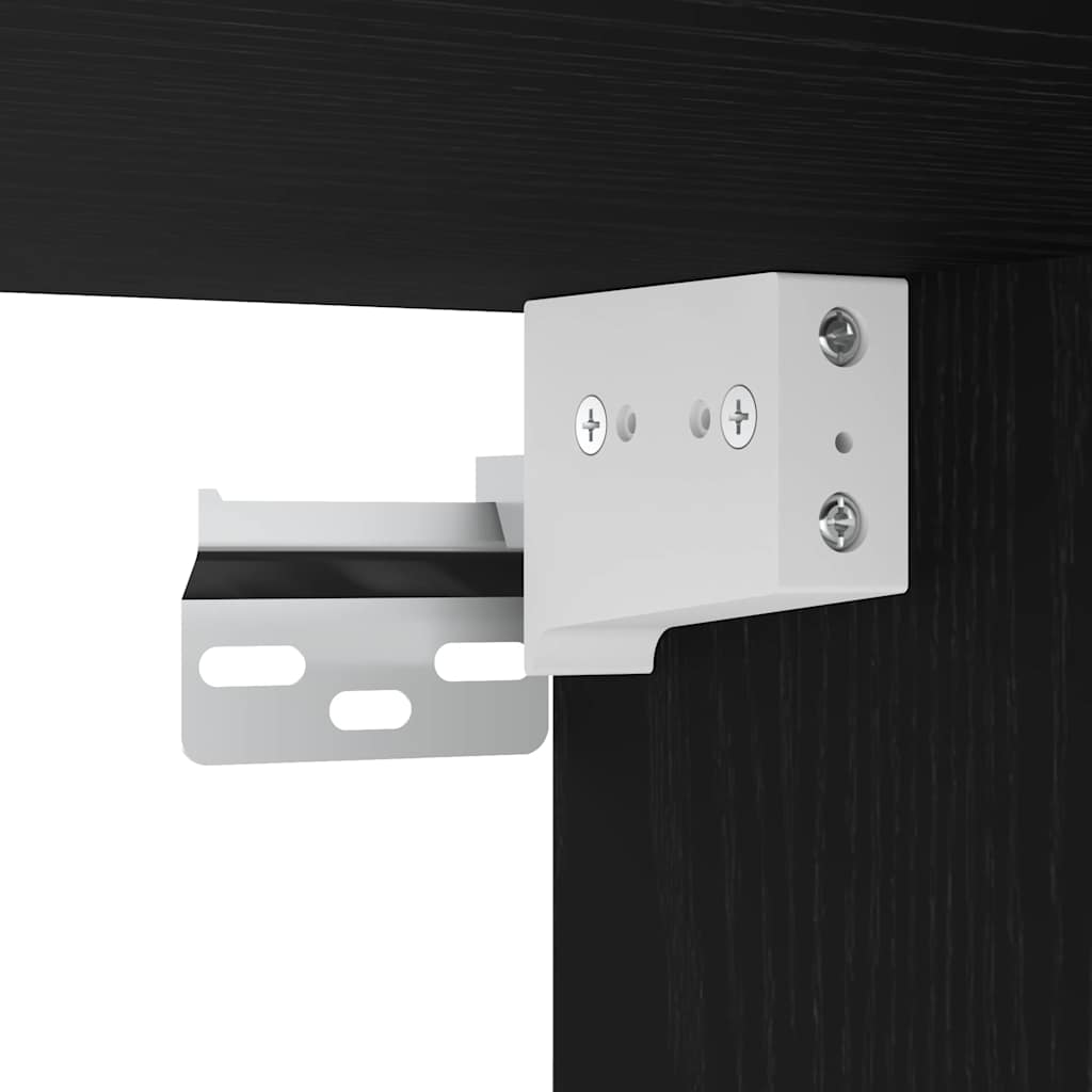 Conjunto De Mueble De Tv 2 Pcs Negro 60 X 30 X 30 Cm