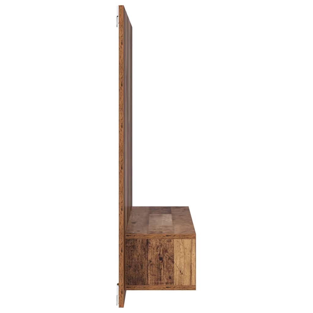 Conjunto De Mueble De Tv Madera Envejecida 120 X 23,5 X 90 Cm