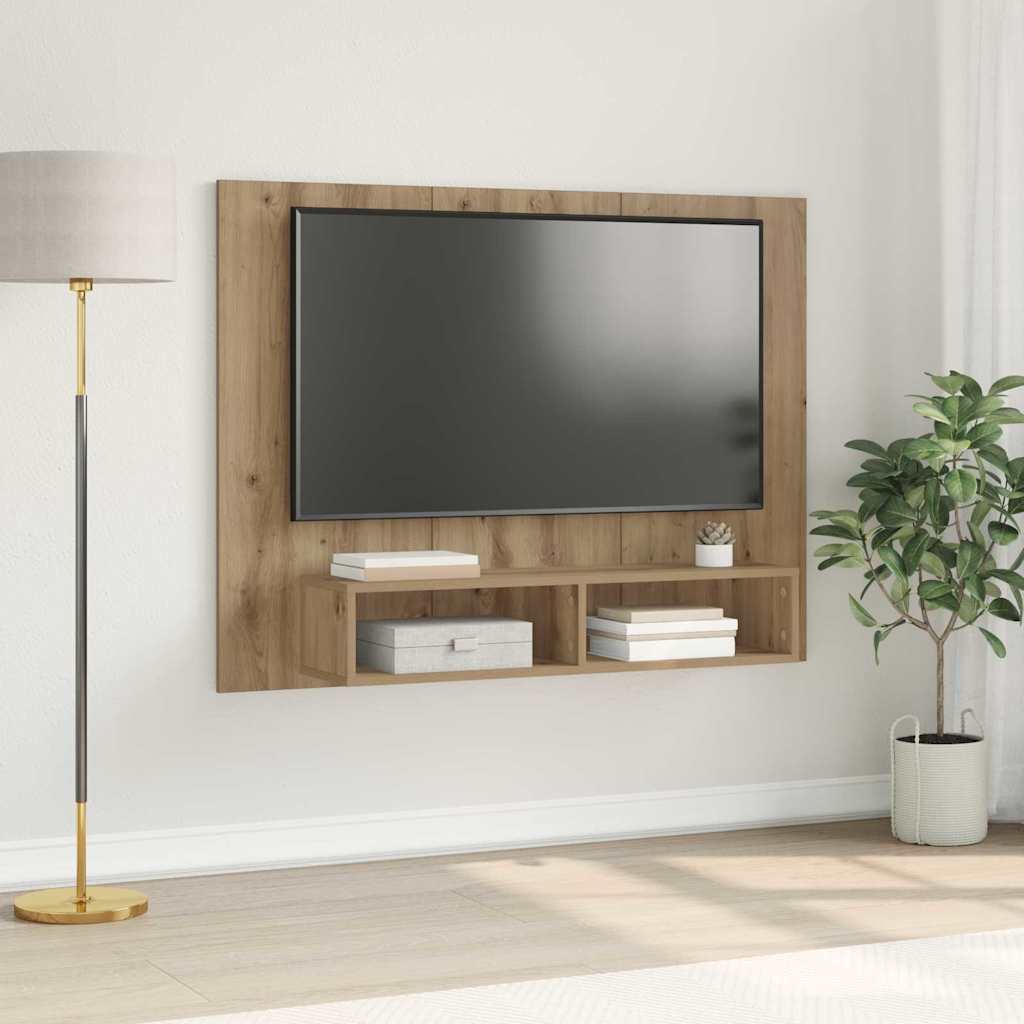 Conjunto De Mueble De Tv Roble Artesanal 120 X 23,5 X 90 Cm
