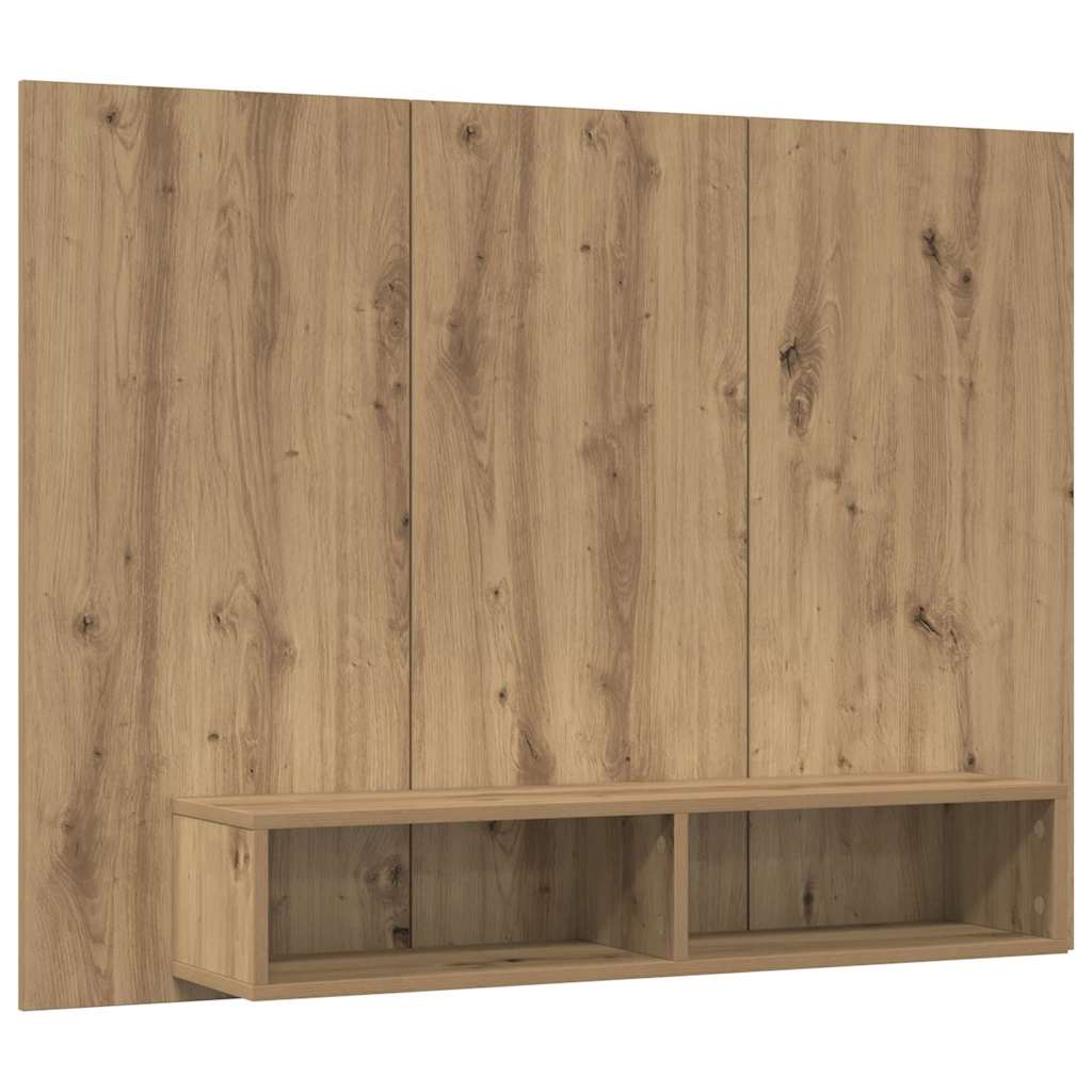Conjunto De Mueble De Tv Roble Artesanal 120 X 23,5 X 90 Cm