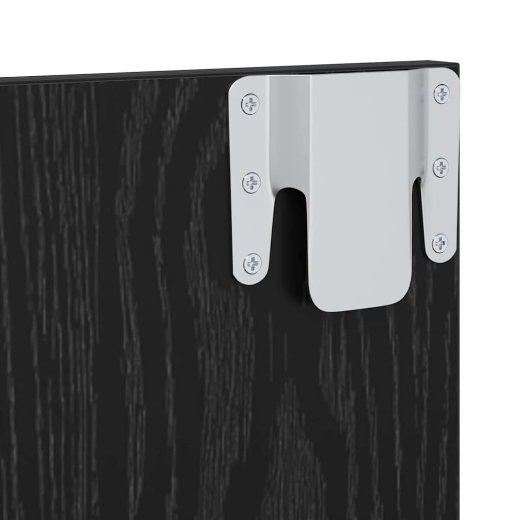 Conjunto De Mueble De Tv Roble Negro 120 X 23,5 X 90 Cm