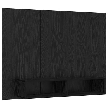 Conjunto De Mueble De Tv Roble Negro 120 X 23,5 X 90 Cm