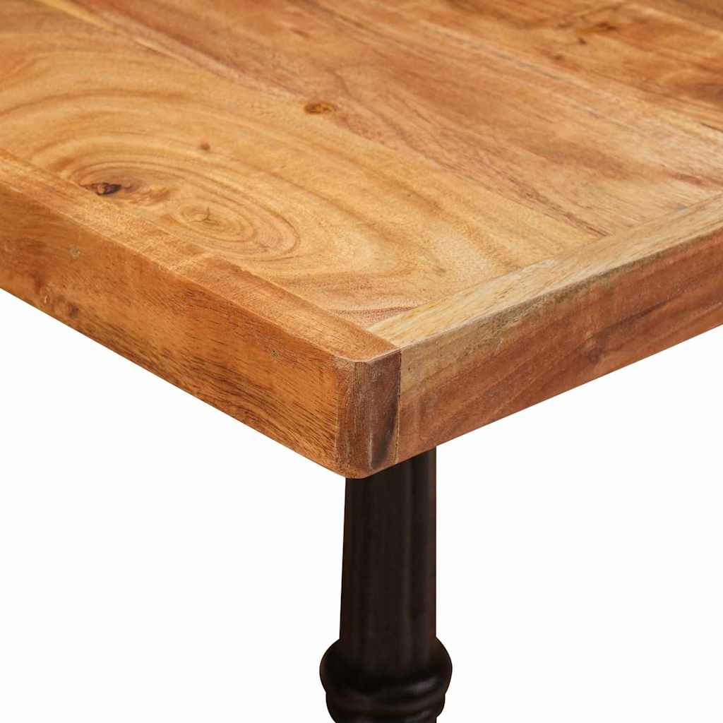 Mesa De Bistró Madera De Acacia Sólida Marrón