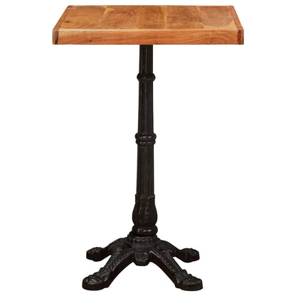Mesa De Bistró Madera De Acacia Sólida Marrón