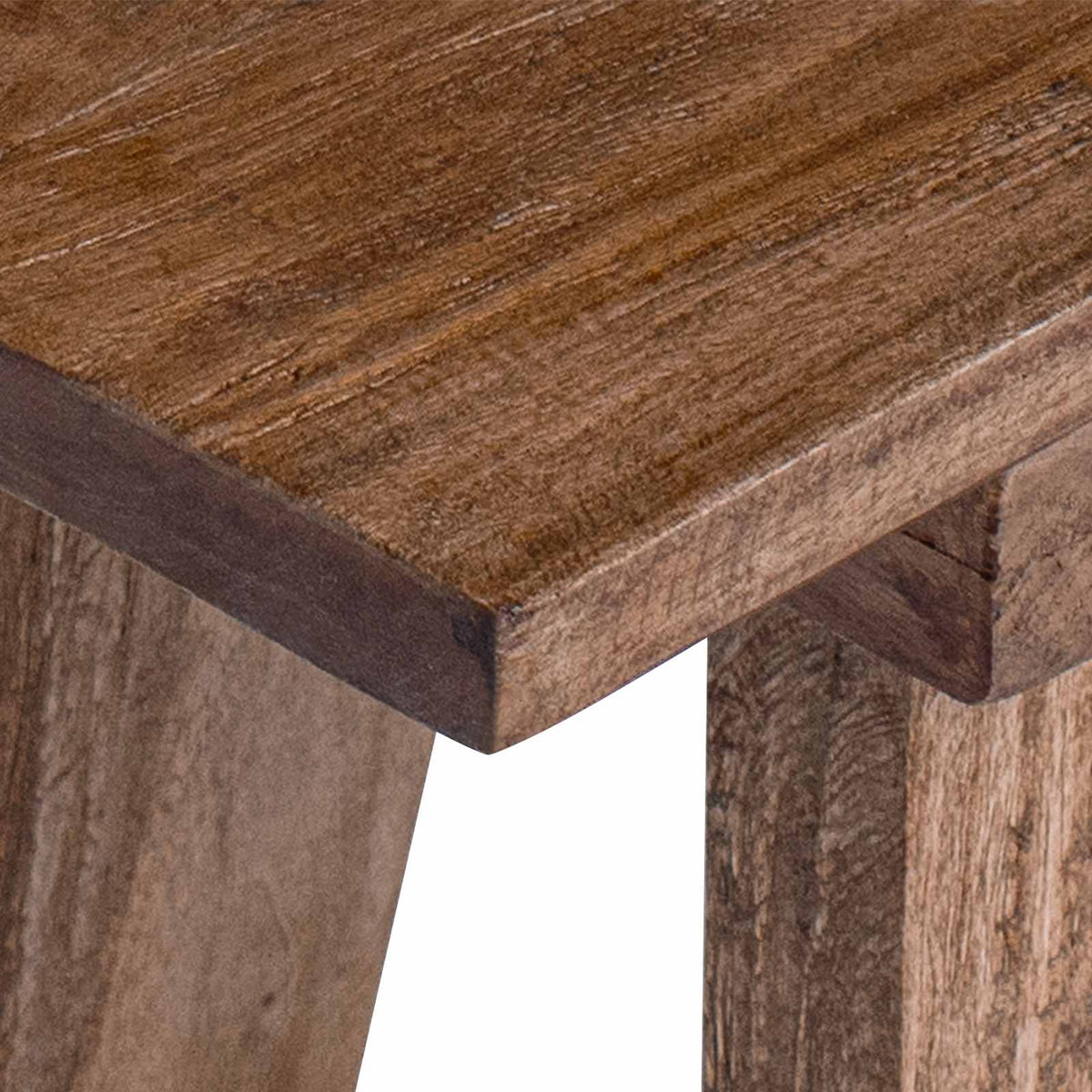 Banco Natural Madera Maciza De Caoba
